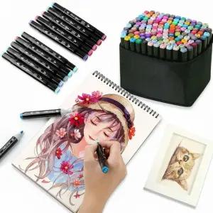 120색 미술용 마카펜 세트 전문가용 일러스트 드로잉 도구 용품 디자인 신학기 마카 마커 그림그리기 애니