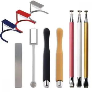 마그네틱 네일 도구 원형 자석 네일아트용 듀얼 기능 플라워