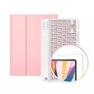 아이패드 미니 4 키보드 케이스+강화유리 필름 1매커버 보호 마우스릿 액정 태블용품 태블 태블액세서리