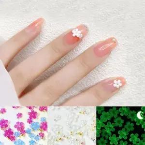 [셀러에이드]야광 네일플라워 스톤 젤네일 아트 반응형 카멜레온 디자인
