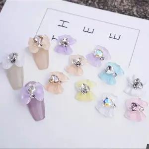 [셀러에이드]네일 아트용 반짝이는 리본 장식 젤리 파츠 포인트 꾸미기