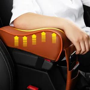 차방석 량용 메모리폼 팔걸이쿠션 브라운 의자 운전석 량방석 자동 시트