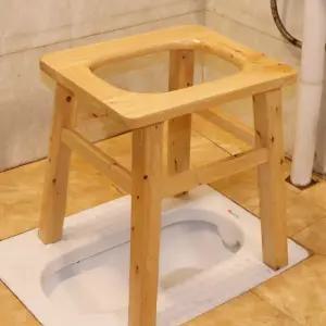 좌욕기 변기 의자 욕실 휴대용 좌훈 화장실 가정용 구멍뚫린 40형목재4+논슬