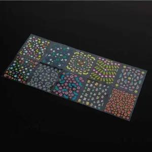 젤페디큐어 꽃무늬 네일아트 스티커 붙이는 패디큐어용