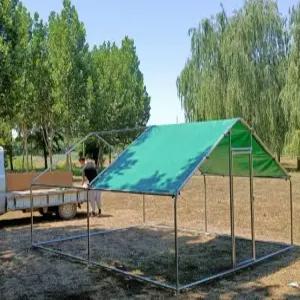 야외 닭장 대형 닭 만들기 토끼장 조류 둥근 닭집 철망 유리창 철장 타포린 사육장 가금류