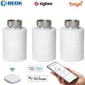 베옥 투야 지그비 온도 조절식 라디에이터 밸브 스마트 TRV 컨트롤러 리모컨