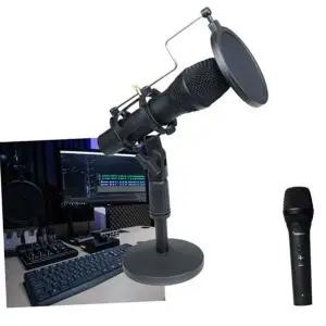 전문가용 유튜브 콘덴서 마이크 개인방송용 asmr 스탠드 마이크 3.5mm