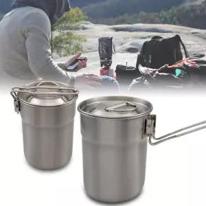 캠핑용 스텐 손잡이컵 등산용 머그컵 소형 라면냄비 XNb1+2aEc