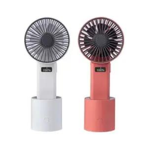 USB C타입 탁상용 선풍기 5단 4000mAh 화이트