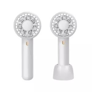 미니 더블팬 핸디 선풍기 듀얼팬 휴대용 화이트
