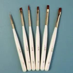 네일 아트 브러시 세트 6종 젤네일 전용 붓 브러쉬 네일브러쉬