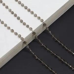 그레이 크리스탈 마스크걸이 목걸이 겸용 안경줄 ZZB4+5Qdx