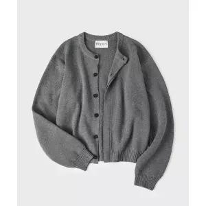 후브스 히든 버튼 크롭 가디건그레이 1725889