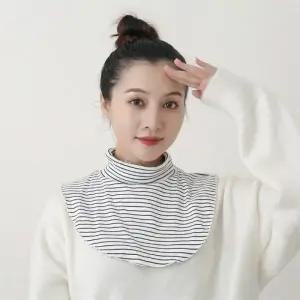 2개 베이직 페이크 목폴라 ELS068 쁘띠 머플러 여성 스카프 숄 숄 twotone 패션잡화 부드러운 등산 겨울 남