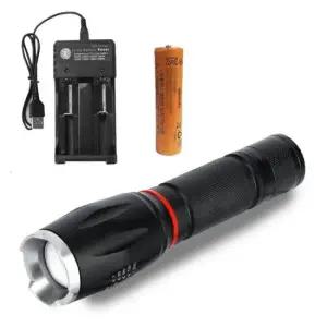 LED랜턴 배터리 충전기 포함 LED 6단계 손전등 후레쉬 랜턴