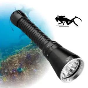작업등 8000루멘 XHP 70.2 슈퍼브라이트 LED 수중랜턴 풀세트