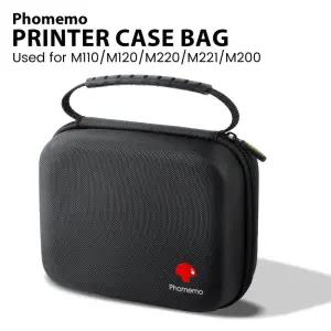 라벨 프린터 케이스 호환 Phomemo M220 M110 M221 M120 M200 Niimbot B1 B21 휴대용 메이커 홀더 메쉬 포켓