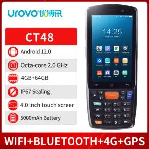 UROVO CT48 NFC 데이터 수집기 안드로이드 PDA 휴대용 단말기 블루투스 와이파이 GPS 2D 바코드 스캐너 ERP