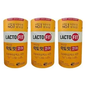 종근당건강 락토핏 코어 유산균 프로바이오틱스 60포 3통