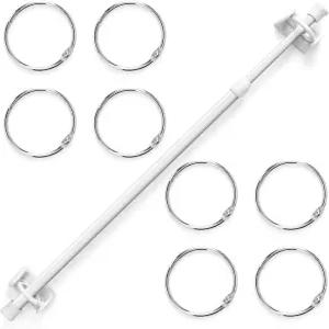 신다로그 조절 가능한 플립 캘린더 홀더 세트 16-28인치 앵커 차트 막대 날짜 카드 교실 화이트보드 공예