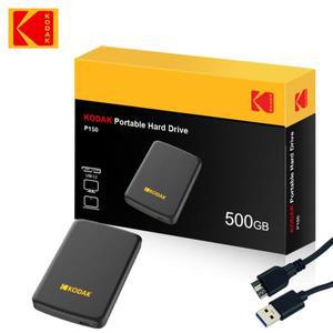KODAK P150 2.5인치 휴대용 외장 하드 드라이브 1TB/500GB USB 3.0 - PC 노트북 스마트폰  저장용 고속