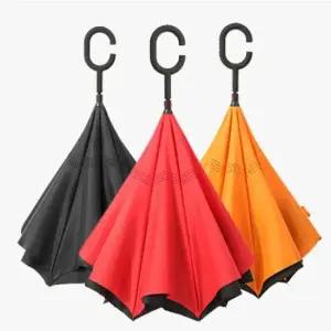 MYBRELLA C형 거꾸로 8K 수동 장우산 우산 거꾸로우산 이중우산