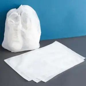 간편한 수납 휴대용 부직포 신발파우치 실내화 주머니