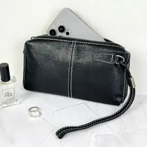 미니 클러치백 남자 가죽 외출 여행 지갑 가방 블랙