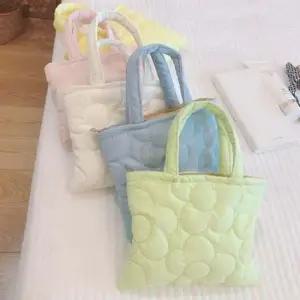 여성 토트 백 미니백 파우치 손가방 누빔