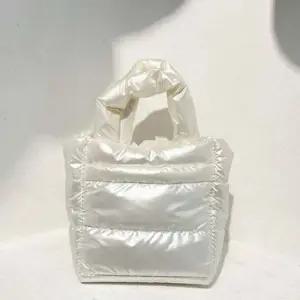 데일리 여성 토트 백 퀼팅 미니 패딩 가방 여자 겨울