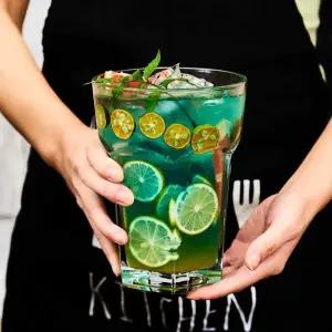 칵테일 트렌디한 글라스 대형 칵테일잔 모히또컵홀더