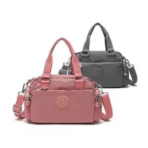 4컬러 토트 크로스백 캐주얼 미들 핸드백