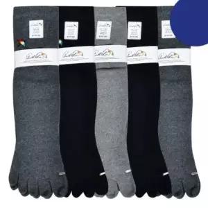 쿨샵 아놀드파마 남성 무지 발가락양말 캐주얼 장목양말 5켤레