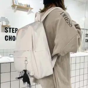 데일리 캐주얼 캔버스 백팩 가방