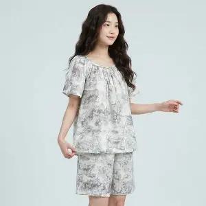 [보리보리/바풀 주니어]바풀 TB 1822-53 여성 반팔 잠옷 상하 봄 여름 쿨링 트