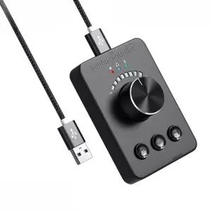 사운드 컨트롤러 컴퓨터 볼륨조절기 오디오믹서 스피커 노브 인터페이스