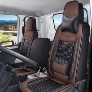 트럭 시트 화물차 커버 운전석 방석 쿠션 대형차 의자 여름 시트커버 버스 통풍 올블랙