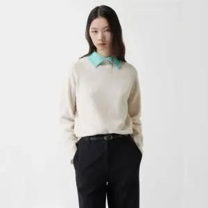 카라 배색 홀가먼트 니트 Z254KSK001 1234680