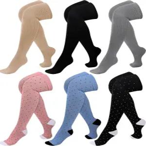 간호사 달리기 여행을 위한 여성 남성용 라지 사이즈 허벅지 압박 양말 6개 20-30mmhg 순환 와이드 종아리