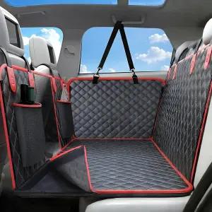 뒷좌석용 에너칠 2단 반려견 카시트 커버 대형견용 하드 바텀 프로텍터 스크래치 방지 익스텐더 방수 해먹