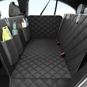 뒷좌석용 도그 카시트 커버 100 방수 스크래치 방지 미끄럼 시트 자동차 트럭 및 SUV용 600D 헤비 듀티