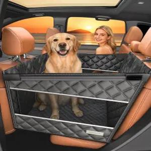 뒷좌석용 도그라이크 언브레이크 카시트 커버 No.1 군용 등급 강화 보호 500LB 울트라 서포트 하드 바텀