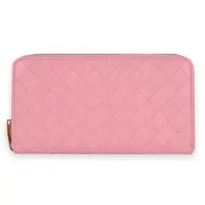 보테가베네타 MUST IT_24 SS 인트레치아토 지퍼 어라운드 장지갑 핑크) 742332 VCPP2 5832