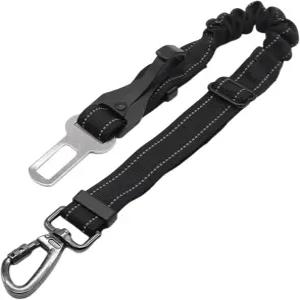 조절 가능한 반려견 안전벨트 하네스 - 안전한 반려동물 리드 잠금 장치가 있는 65cm 헤비 듀티 소재