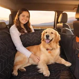 강아지용 Booms Floofs 뒷좌석 익스텐더 - 승객용 하프 시트 단단한 미끄럼 방지 바닥 400파운드 지지대