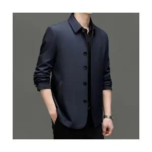 남성용 하프 캐주얼 트렌치 코트 봄가을 칼라 MF3