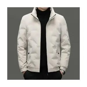 남사친 흰색 캐주얼 가을 겨울 오리털 패딩 대기온 잠바 점퍼 MF3