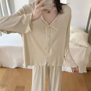 여사친 면 봄 가디건 카디건 홍생 철 군문서 승인 풀 잠옷 세트 BE1