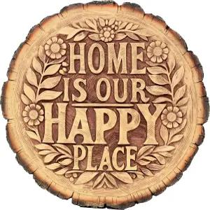 스폰티크 - 정원 장식 해피 플레이스 디딤돌 돌