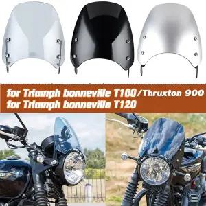 호환  Triumph Bonneville T100 T120 헤드 라이트 페어링 윈드 스크린 디플렉터 Triumph Thruxton 900 용